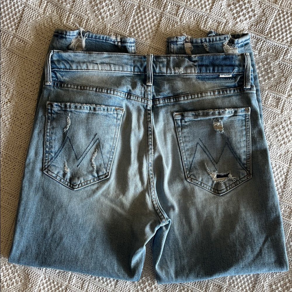 MOTHER Superior Denim The Tomcat “The Confession” Distressed Jeans Sz 31 - Picture 14 of 15